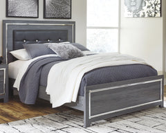 Tampa Furniture Outlet Lutz - Ashley Furniture - Lodanna Bedroom - Queen Panel Bed / Gray - B214B2