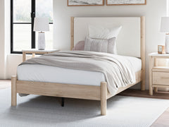 Tampa Furniture Outlet Lutz - Ashley Furniture - Cadmori Bedroom - Full Upholstered Panel Bed / Two-tone - B2615B8