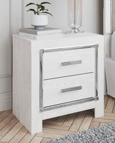Tampa Furniture Outlet Lutz - Ashley Furniture - Altyra Bedroom - Two Drawer Night Stand / White - B2640-92