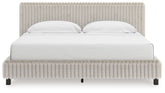 Tampa Furniture Outlet Lutz - Ashley Furniture - Zuraleus Bedroom - King Upholstered Bed / White - PCB3381B13