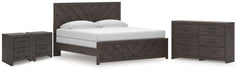 Tampa Furniture Outlet Lutz - Ashley Furniture - Prendonea King Panel Bed, Dresser and 2 Nightstands - King Panel Bed, Dresser and 2 Nightstands - B3789B13