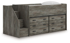Tampa Furniture Outlet Lutz - Ashley Furniture - Frandern Twin Loft Bed with Drawer Storage - Twin Loft Bed with Drawer Storage - B4480B26