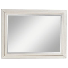 Tampa Furniture Outlet Lutz - Ashley Furniture - Shaybrock Bedroom - Bedroom Mirror / Antique White/Brown - B683-36