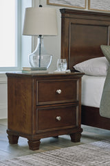 Tampa Furniture Outlet Lutz - Ashley Furniture - Danabrin Bedroom - Two Drawer Night Stand / Brown - B685-92