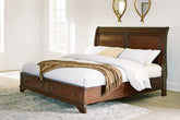 Tampa Furniture Outlet Lutz - Ashley Furniture - Trellington Bedroom - King Sleigh Storage Bed / Brown - B716B2