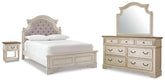 Tampa Furniture Outlet Lutz - Ashley Furniture - Realyn King Panel Bed, Dresser, Mirror and Nightstand - King Panel Bed, Dresser, Mirror and Nightstand - B743B78