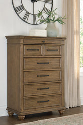 Tampa Furniture Outlet Lutz - Ashley Furniture - Karallin Bedroom - Seven Drawer Chest - PCB782-46