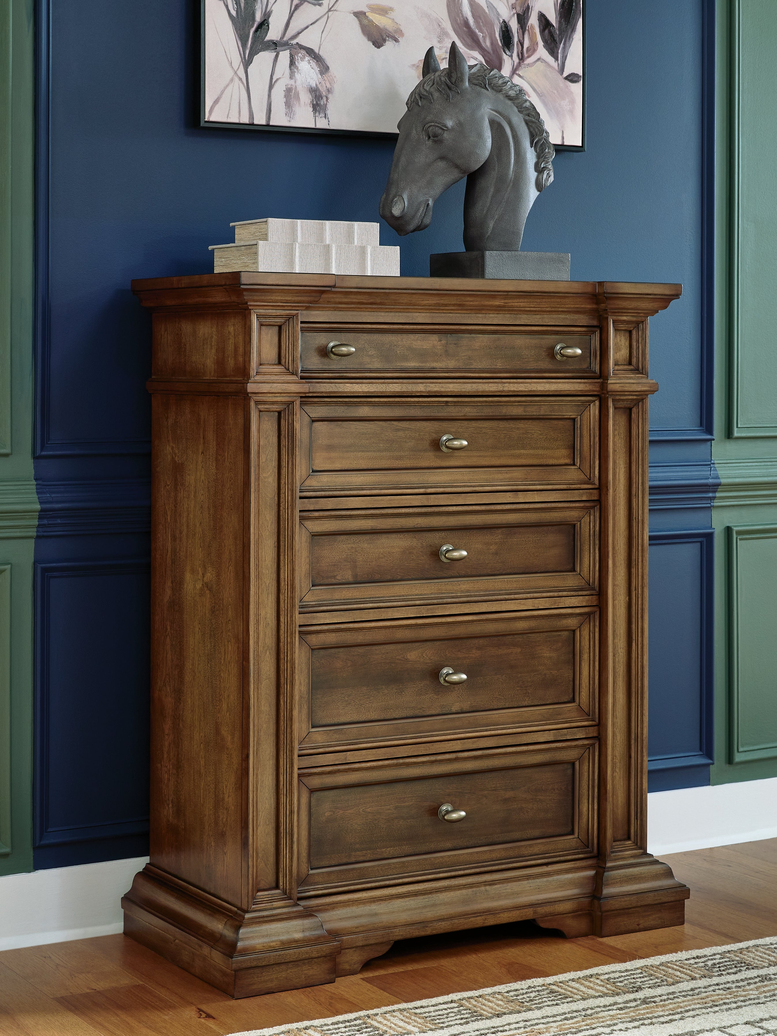 Tampa Furniture Outlet Lutz - Ashley Furniture - Frantanna Bedroom - Five Drawer Chest - PCB949-46