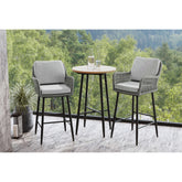 Bayhill Bar Table in Black – SKU O-3040-8-BT | Elements