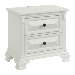 Bridgestone Queen Panel 4PC Bedroom Set in Antique White