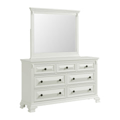 Bridgestone Queen Panel 4PC Bedroom Set in Antique White