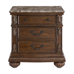 Cadenza Nightstand with USB-C in Brown