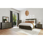 Canterbury 2-Drawer Nightstand with USB in Grey – SKU B-13030-3-NS | Elements
