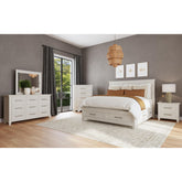 Canterbury 2-Drawer Nightstand with USB in Ivory – SKU B-13030-7-NS | Elements