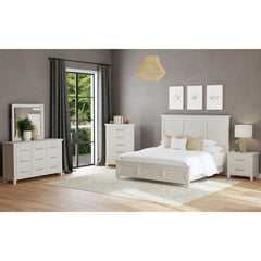 Canterbury King Panel Bed in Ivory – SKU B-13030-7-KB | Elements