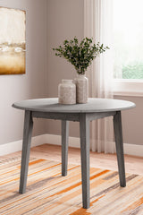 Tampa Furniture Outlet Lutz - Ashley Furniture - Shullden Dining Room - Round DRM Drop Leaf Table / Gray - D194-15