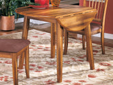 Tampa Furniture Outlet Lutz - Ashley Furniture - Berringer Dining Room - Round DRM Drop Leaf Table / Rustic Brown - D199-15
