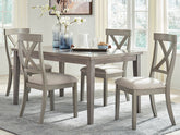 Tampa Furniture Outlet Lutz - Ashley Furniture - Parellen Dining Room - Rectangular Dining Room Table / Gray - D291-25