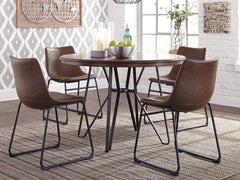 Tampa Furniture Outlet Lutz - Ashley Furniture - Centiar Dining Room - Round Dining Room Table / Two-tone Brown - D372-15