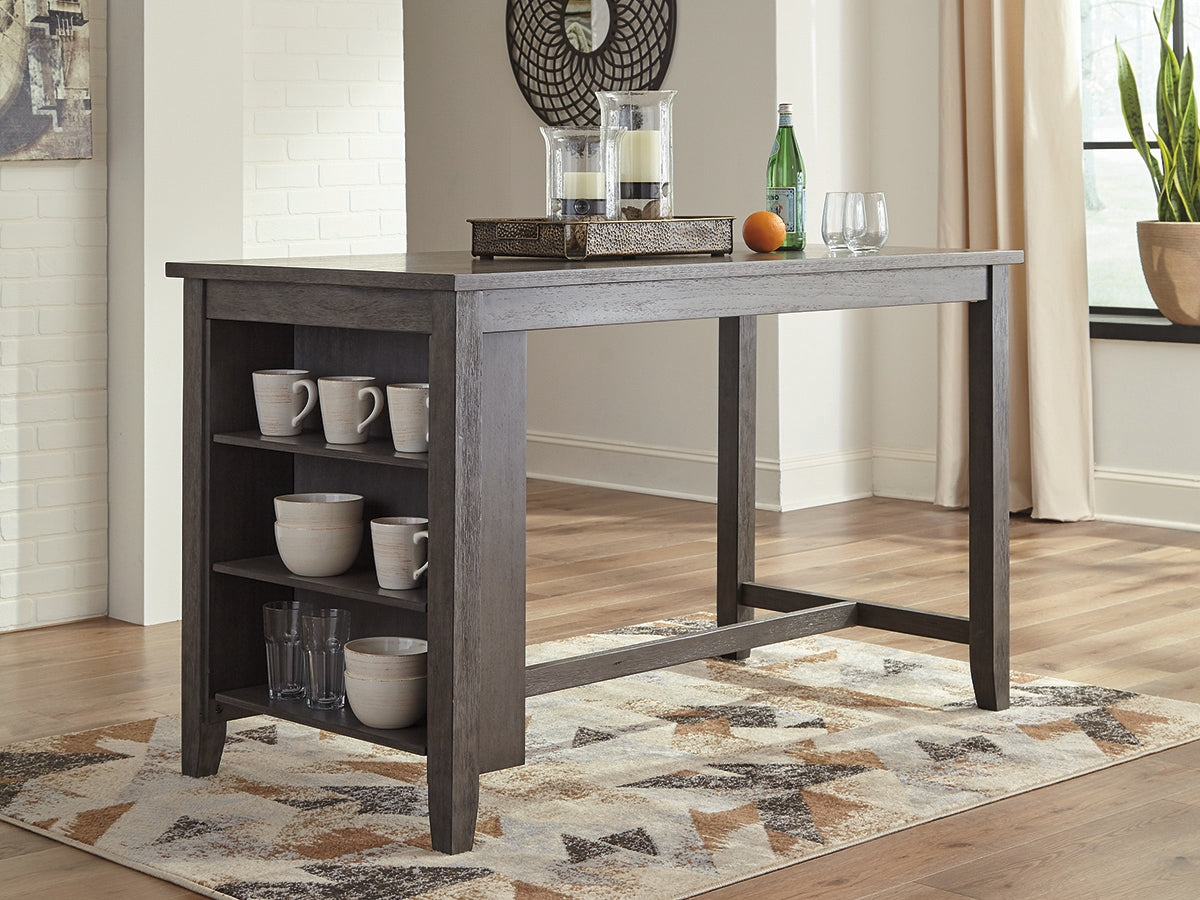 Tampa Furniture Outlet Lutz - Ashley Furniture - Caitbrook Dining Room - RECT Dining Room Counter Table / Gray - D388-13