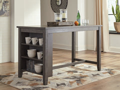 Tampa Furniture Outlet Lutz - Ashley Furniture - Caitbrook Dining Room - RECT Dining Room Counter Table / Gray - D388-13