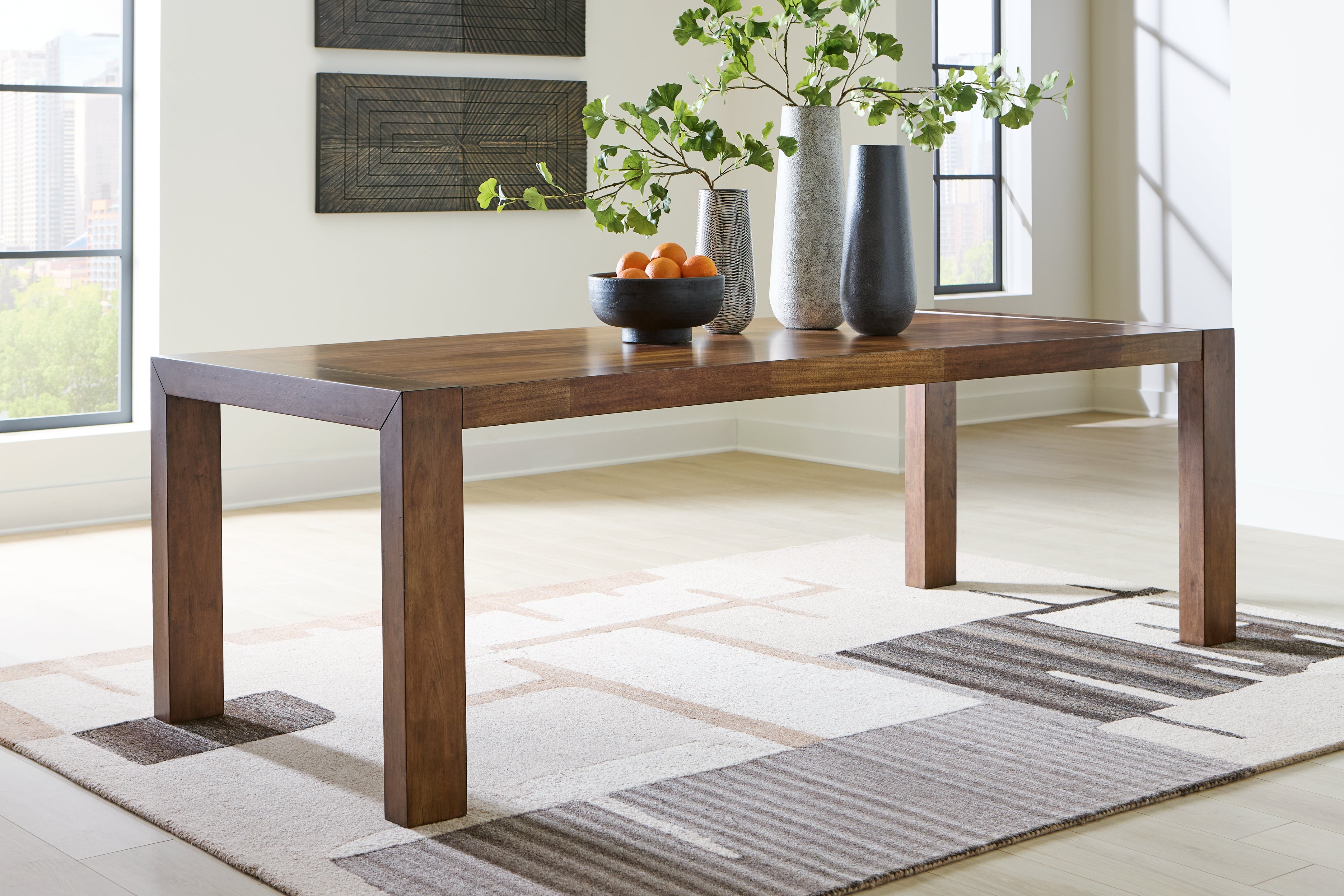 Tampa Furniture Outlet Lutz - Ashley Furniture - Kraeburn Dining Room - Rectangular Dining Room Table / Brown - D496-25
