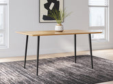 Tampa Furniture Outlet Lutz - Ashley Furniture - Gretlynn Dining Room - Rectangular Dining Room Table / Black/Natural - D501-25