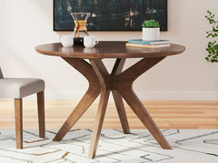 Tampa Furniture Outlet Lutz - Ashley Furniture - Lyncott Dining Room - Round Dining Room Table / Brown - D615-15