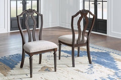 Tampa Furniture Outlet Lutz - Ashley Furniture - Lavinton Dining Room - Dining Chair (Set of 2) / Tan/Brown - D764-01X2