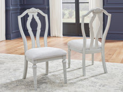 Tampa Furniture Outlet Lutz - Ashley Furniture - Montelaine Dining Room - Dining Chair (Set of 2) / Antique White - D795-01X2