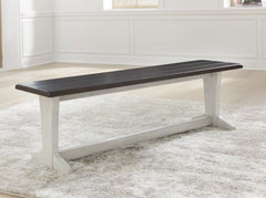Tampa Furniture Outlet Lutz - Ashley Furniture - Darborn Dining Room - Large Dining Room Bench / Gray/Brown / 62"W x 15"D x 18"H - D796-00