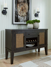 Tampa Furniture Outlet Lutz - Ashley Furniture - Galliden Dining Room - Dining Room Server / Black - D841-60