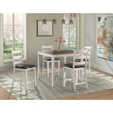 Martin 5pc Counter Set (Dark Brown Top - White Base) – SKU DMT7005CS | Elements