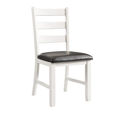 Martin 6 Pc Dining set (Table+ 4 + Bench) (Dark Brown Top - White Base)