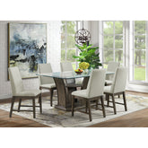 Dapper Grey Rectangular Dining Table – SKU DPR300DTB | Elements