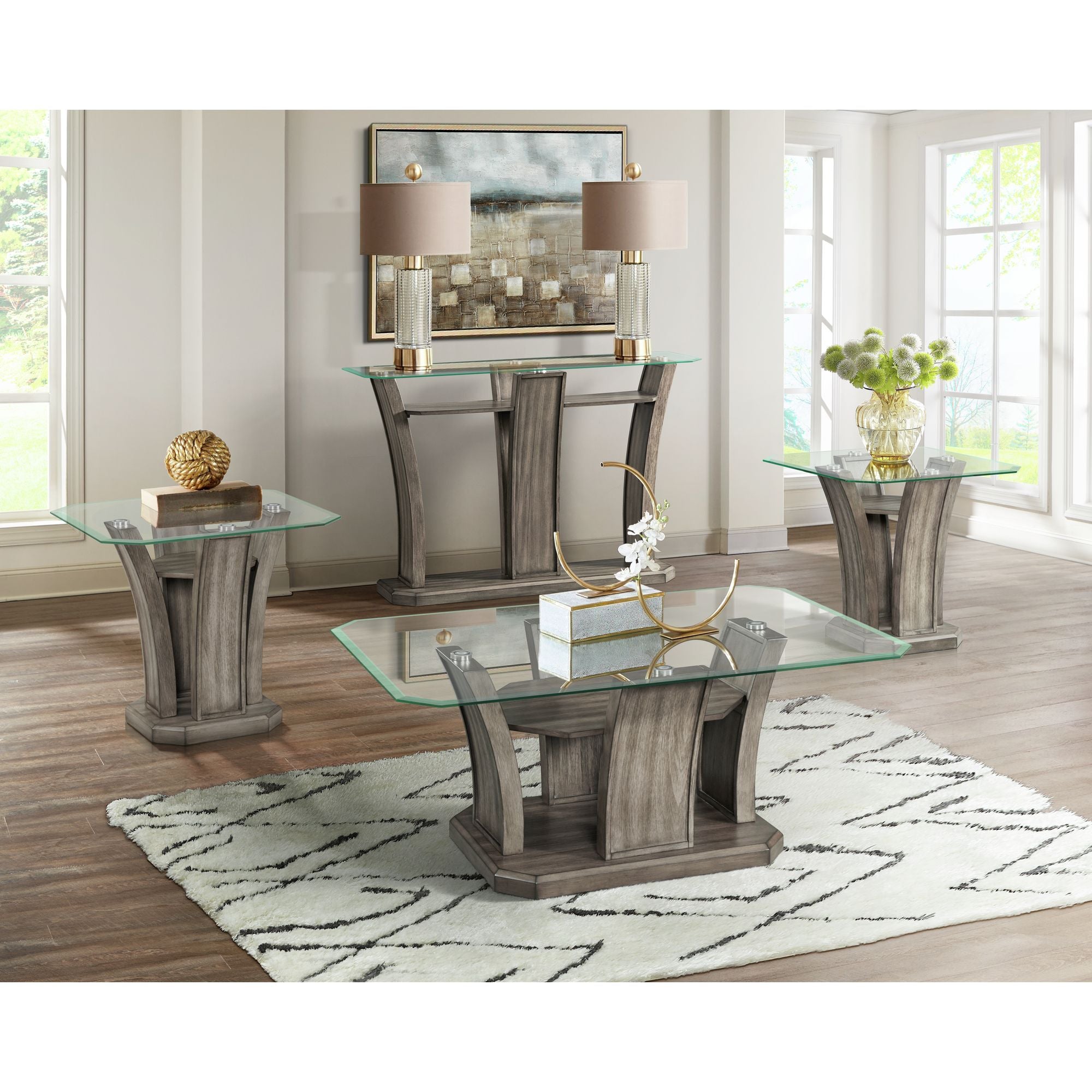 Dapper Rectangular Coffee Table Grey – SKU TPR350CT | Elements