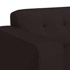 Destiny Loveseat with Wood Front in Pebble Brown