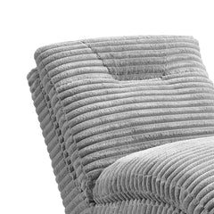 Dominick II Chaise in Masis Silver