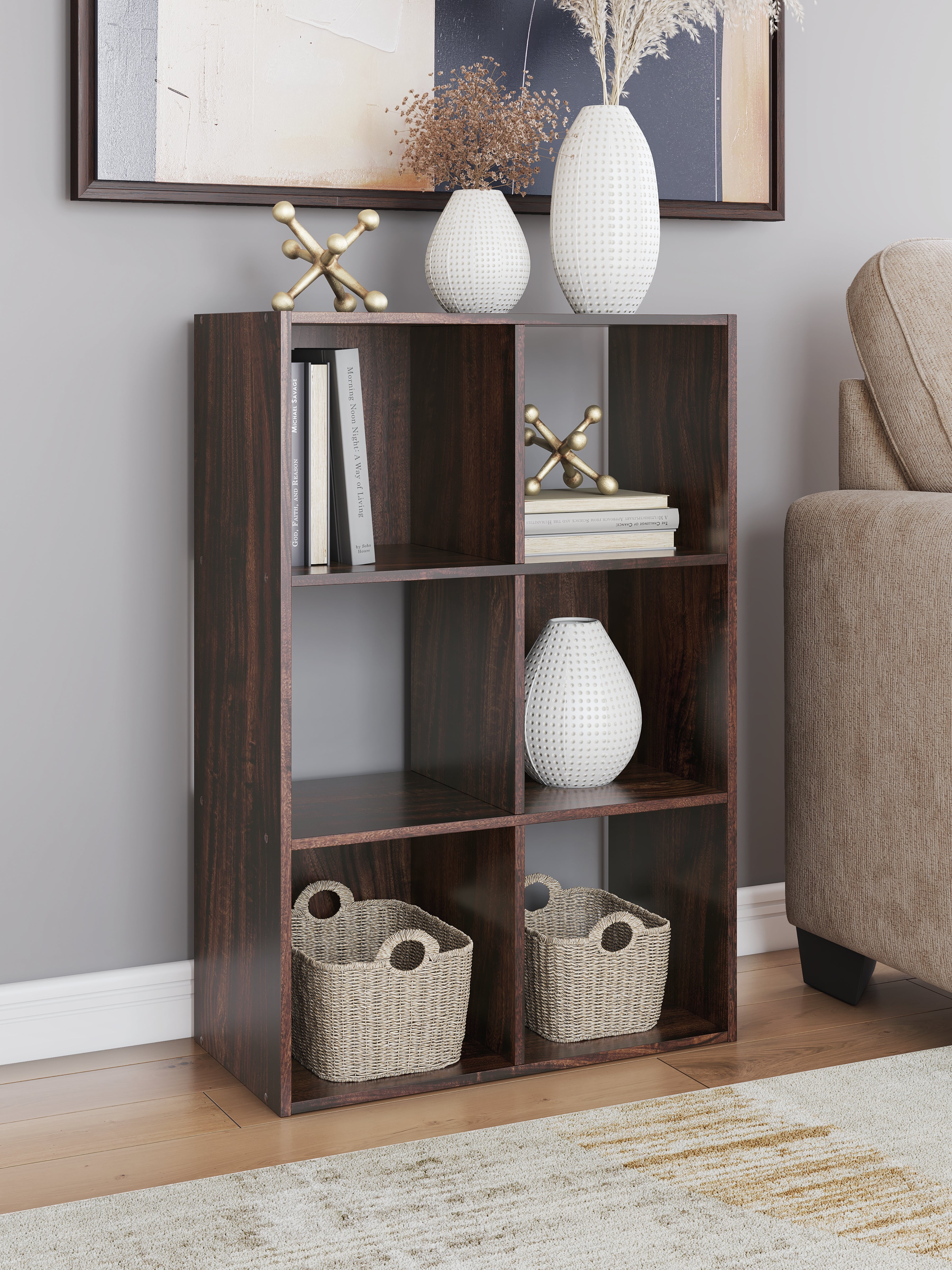 Tampa Furniture Outlet Lutz - Ashley Furniture - Glosmount Six Cube Organizer - Six Cube Organizer - EA1055-3X2
