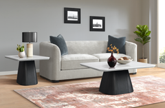 Edison Coffee Table Top in White Faux Marble – SKU T-9130-7-CTT | Elements