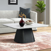 Edison Coffee Table in White and Black – SKU T-9130-8-CT | Elements