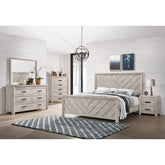 Eleanor King Bed in White – SKU EL700KBZS | Elements