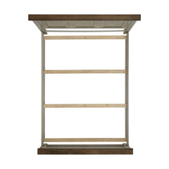 Farmington Queen Panel Bed in Medium Brown and Washed Stone