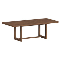 Glinda Dining Table with 18" Leaf in Brown