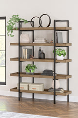 Tampa Furniture Outlet Lutz - Ashley Furniture - Montia Bookcase - Bookcase / Light Brown - H632-70