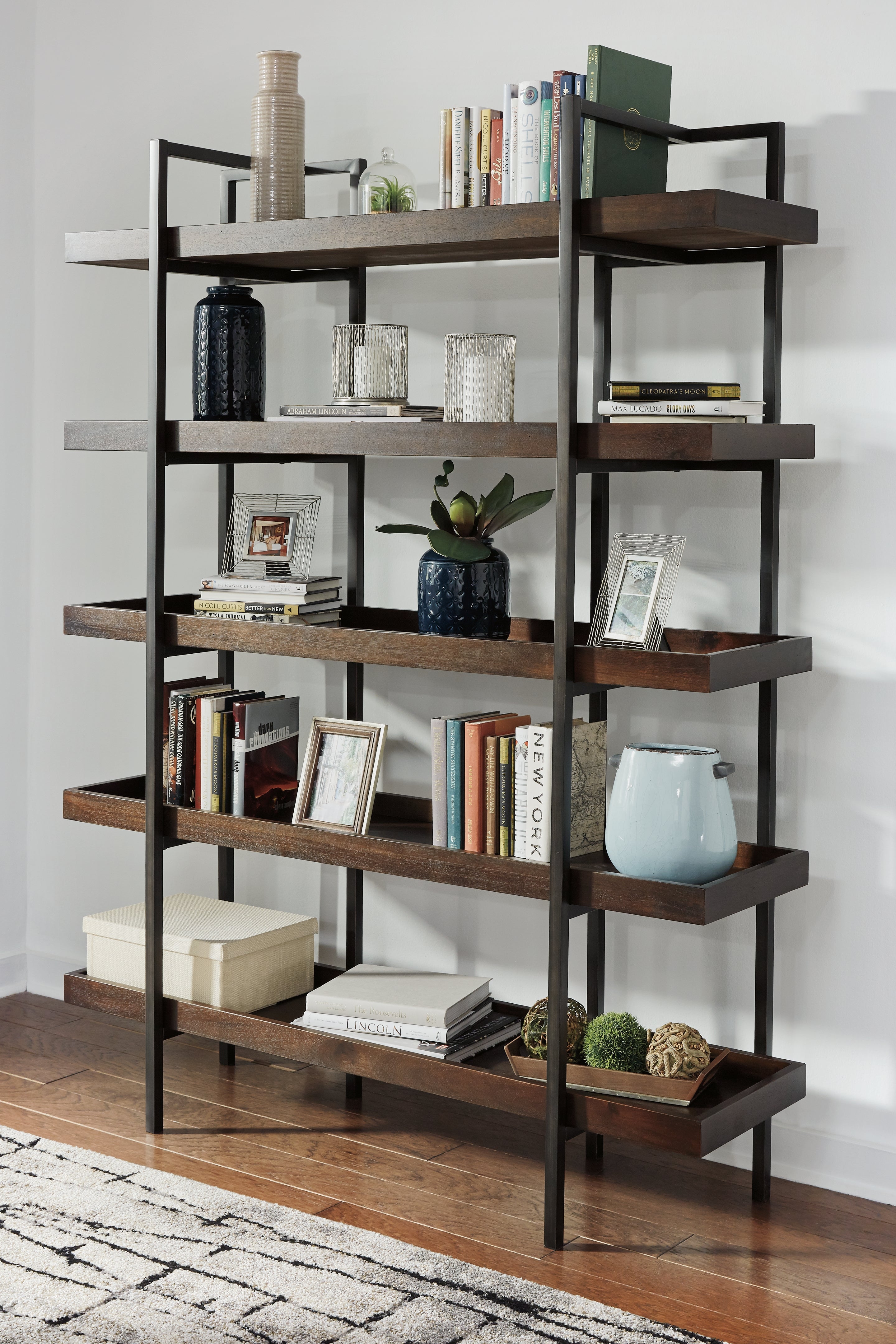 Tampa Furniture Outlet Lutz - Ashley Furniture - Starmore Bookcase - Bookcase / Brown - H633-70