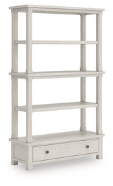 Tampa Furniture Outlet Lutz - Ashley Furniture - Robbinsdale Bookcase - Bookcase / Antique White - H742-70