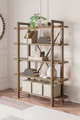 Tampa Furniture Outlet Lutz - Ashley Furniture - Roanhowe Bookcase - Bookcase / Brown - H769-70