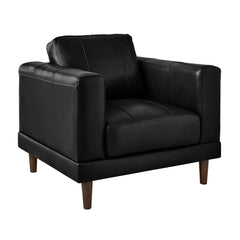 Hampton Chair In Fiero Black (Top Grain/PVC)