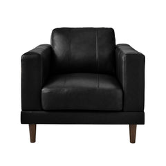 Hampton Chair In Fiero Black (Top Grain/PVC)